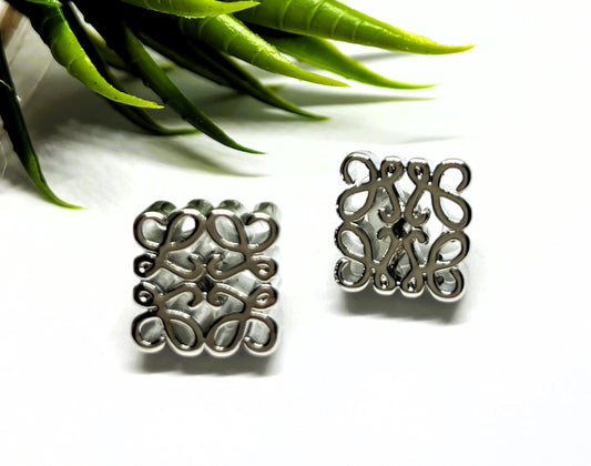 Tibetan Style Silver Earrings