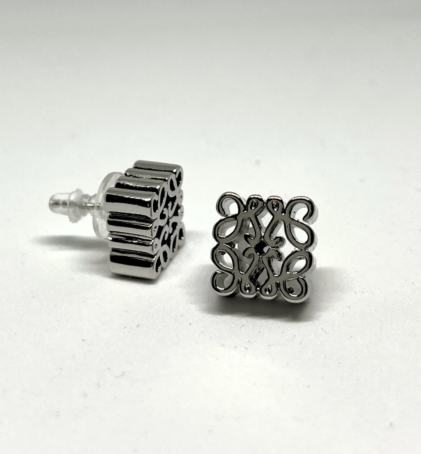Tibetan Style Silver Earrings