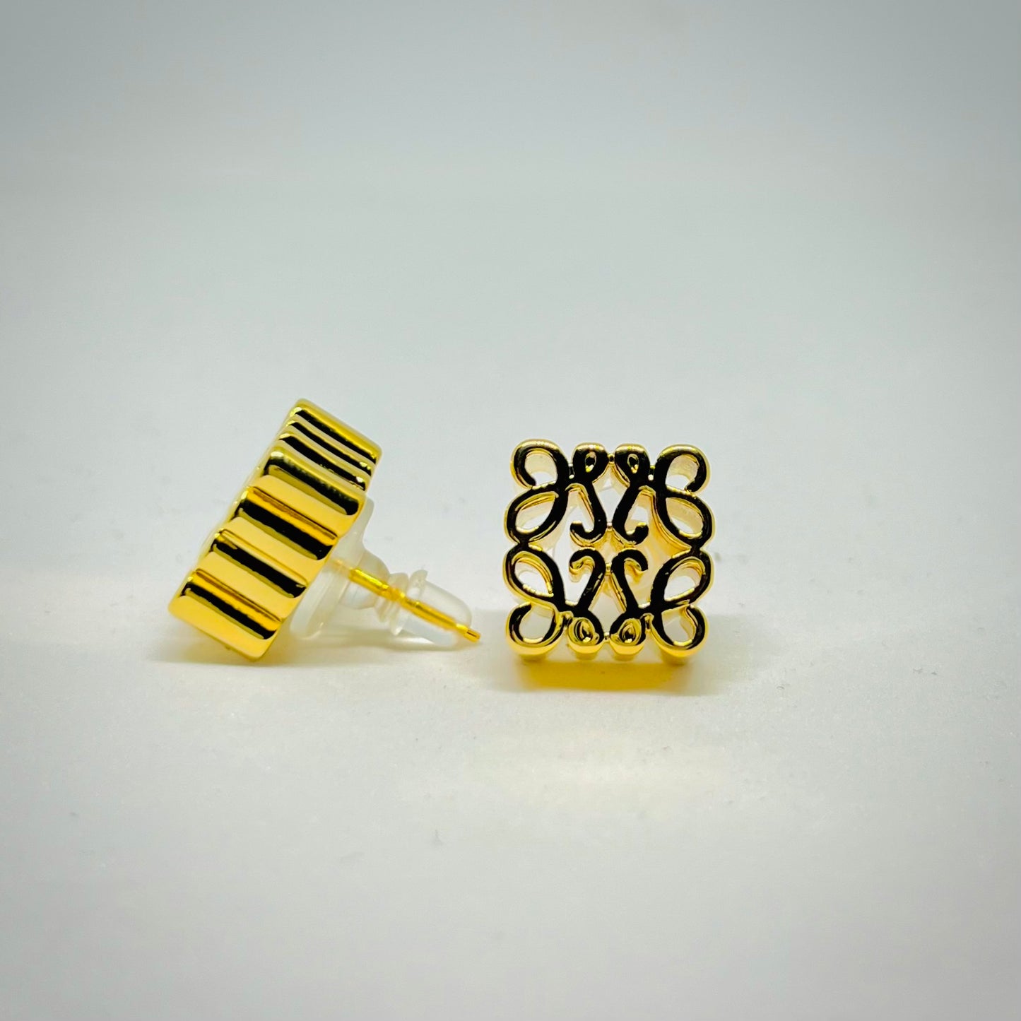 Tibetan Style Gold Stud earring
