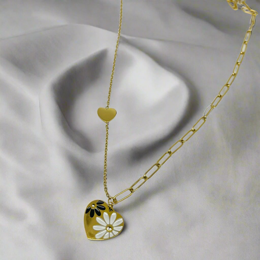 Murano Daisy Heart Chain