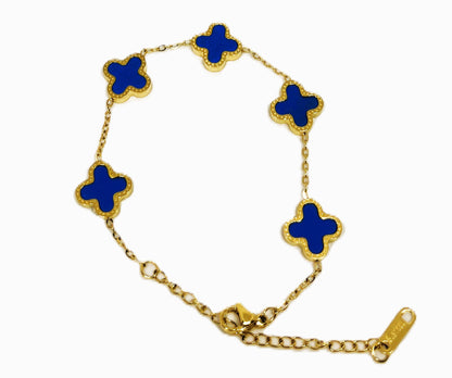 Van Cleef Clover Charm Bracelet