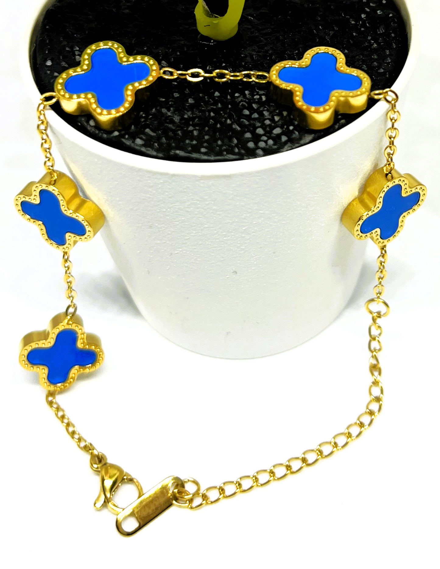 Van Cleef Clover Charm Bracelet