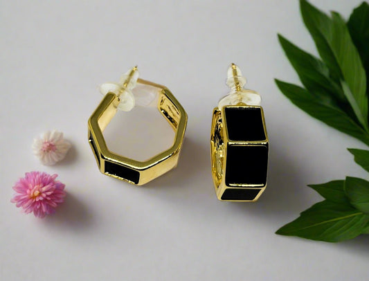 Onyx Black Earrings