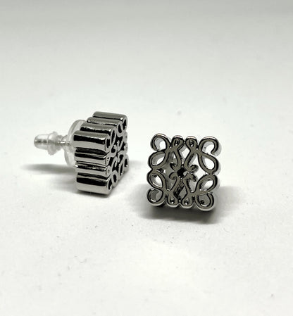 Tibetan Style Silver Earrings