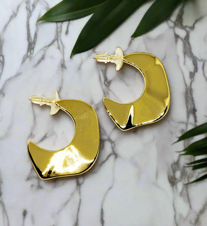 Distorded Gold Earrings
