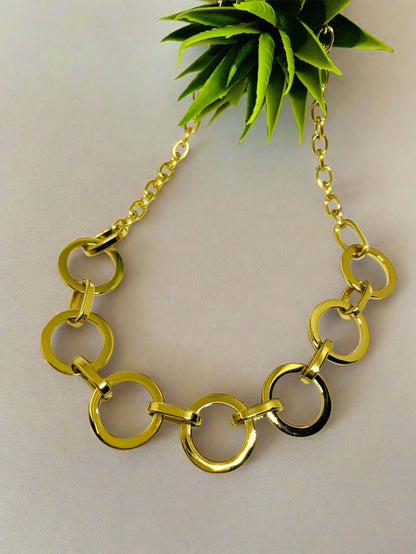 Circle Link Chain Necklace