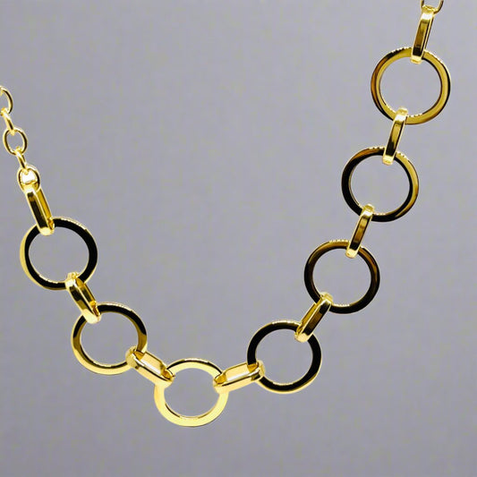 Circle Link Chain Necklace
