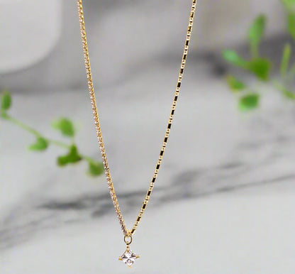 Astral Solitaire Diamond Necklace