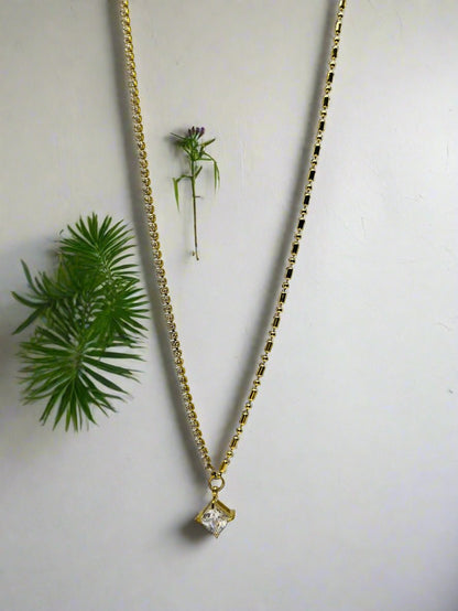 Astral Solitaire Diamond Necklace