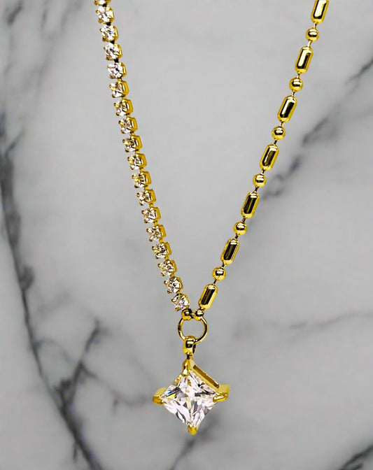 Astral Solitaire Diamond Necklace