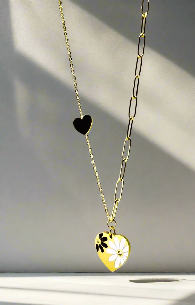 Murano Daisy Heart Chain