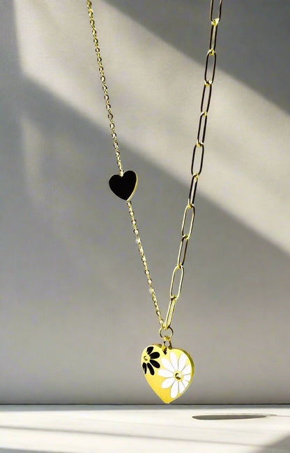 Murano Daisy Heart Chain