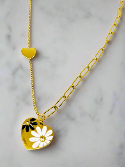 Murano Daisy Heart Chain